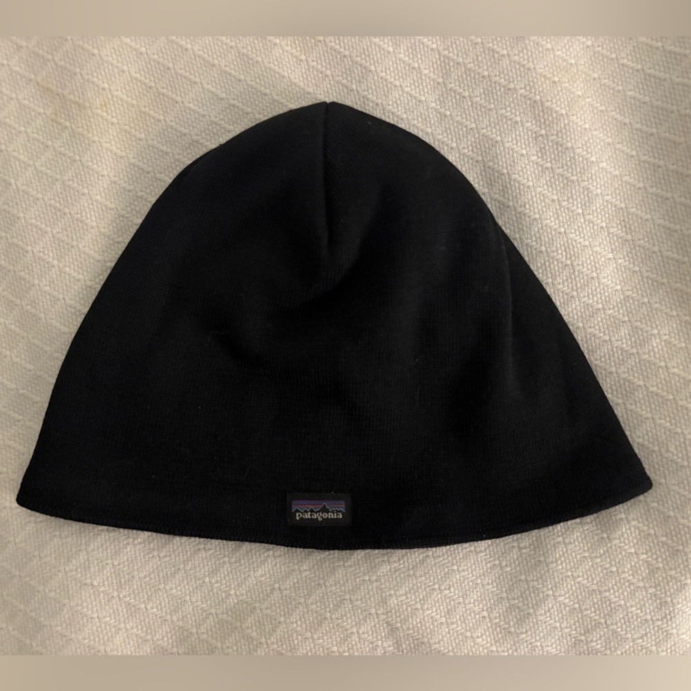 Patagonia Jet Black Knit Hat